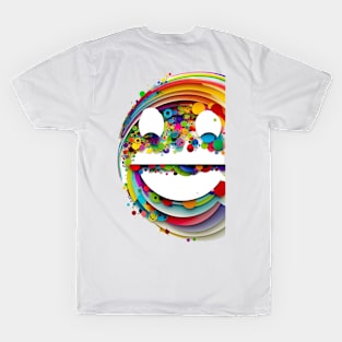 Colorful Smiling Faces of Happiness T-Shirt